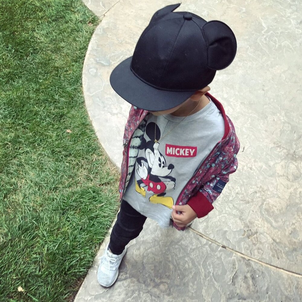 REVERSIBLE graphic Patterned BOMBER Jacket - Picture 10 of 10